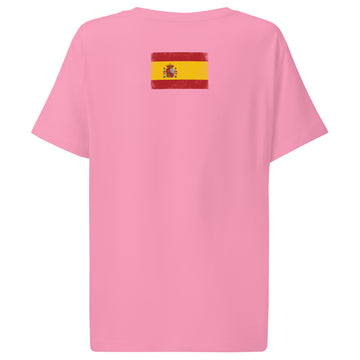 Spain Flag Tee | Back Print | Women | Organic Cotton