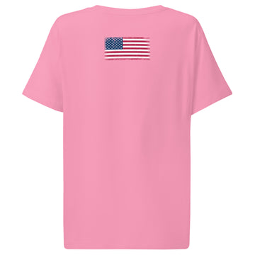 USA Flag Tee | Back Print | Women | Organic Cotton