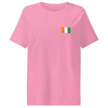Côte d'Ivoire Flag Tee | Front | Women | Organic Cotton