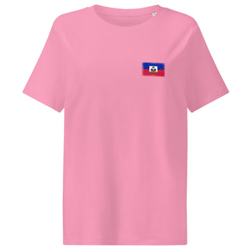 Haiti Flag Tee | Front | Women | Organic Cotton