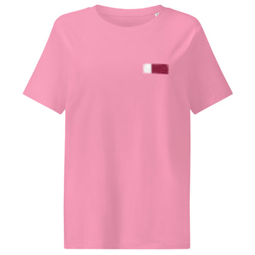 Qatar Flag Tee | Front | Women | Organic Cotton