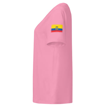 Ecuador Flag Tee | Sleeve Badge | Women | Organic Cotton