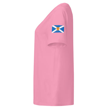 Scotland Flag Tee | Sleeve Badge | Women | Organic Cotton