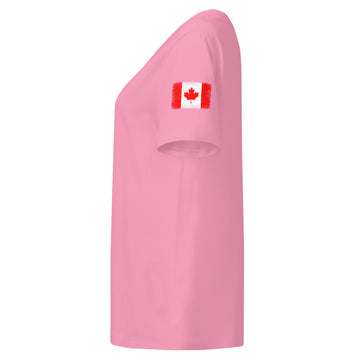 Canada Flag Tee | Sleeve Badge | Women | Organic Cotton