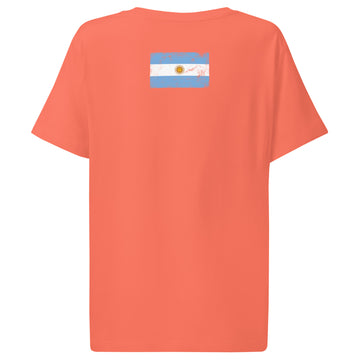 Argentina Flag Tee | Back Print | Women | Organic Cotton