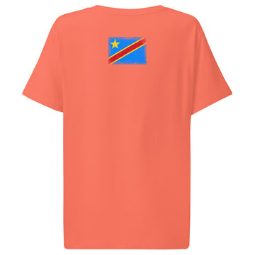 Congo Flag Tee | Back Print | Women | Organic Cotton