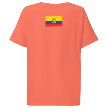 Ecuador Flag Tee | Back Print | Women | Organic Cotton