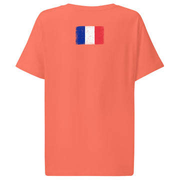 France Flag Tee | Back Print | Women | Organic Cotton
