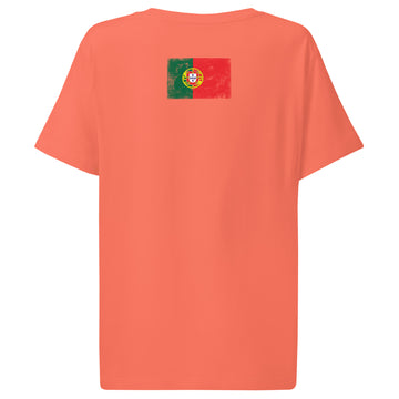 Portugal Flag Tee | Back Print | Women | Organic Cotton