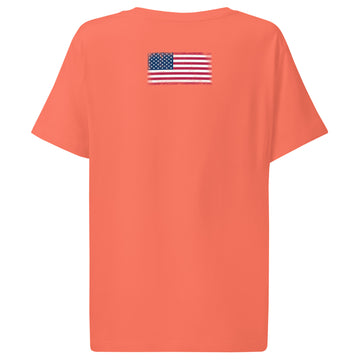 USA Flag Tee | Back Print | Women | Organic Cotton