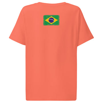 Brasil Flag Tee | Back Print | Women | Organic Cotton