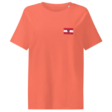 Austria Flag Tee | Front | Women | Organic Cotton