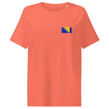 Bosnia and Herzegovina Flag Tee | Front | Women | Organic Cotton