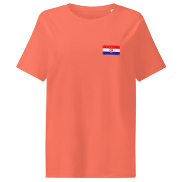 Croatia Flag Tee | Front | Women | Organic Cotton