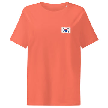South Korea Flag Tee | Front | Women | Organic Cotton