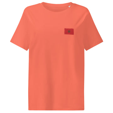Morocco Flag Tee | Front | Women | Organic Cotton