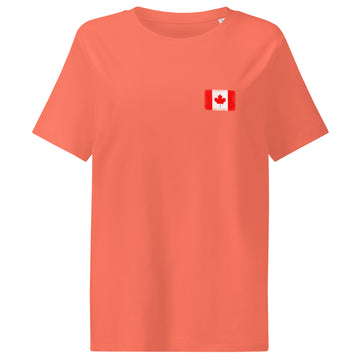 Canada Flag Tee | Front | Women | Organic Cotton