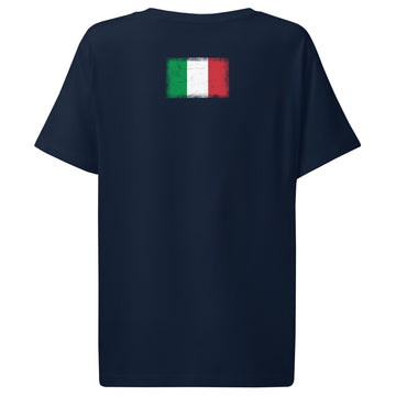 Italy Flag Tee | Back Print | Women | Organic Cotton
