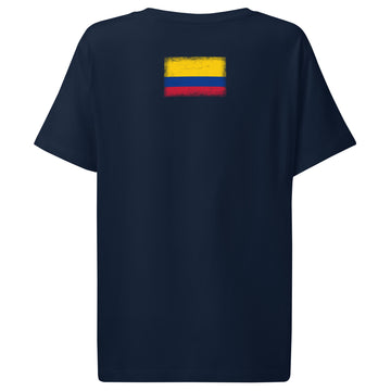 Colombia Flag Tee | Back Print | Women | Organic Cotton