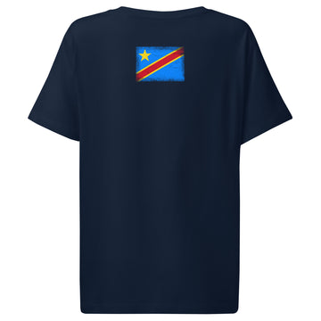 Congo Flag Tee | Back Print | Women | Organic Cotton