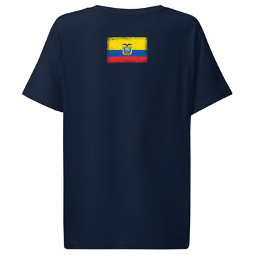 Ecuador Flag Tee | Back Print | Women | Organic Cotton