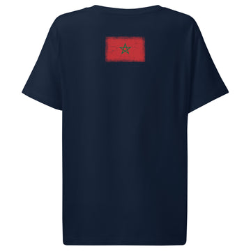 Morocco Flag Tee | Back Print | Women | Organic Cotton