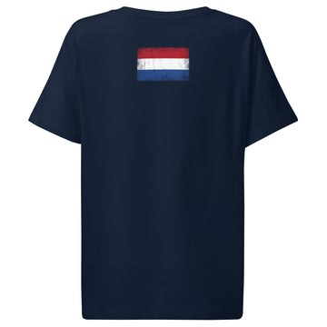 Netherlands Flag Tee | Back Print | Women | Organic Cotton