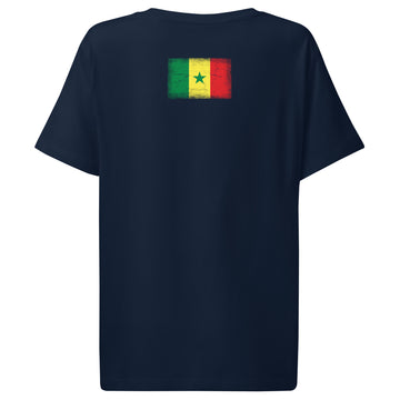 Senegal Flag Tee | Back Print | Women | Organic Cotton