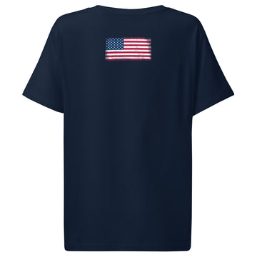 USA Flag Tee | Back Print | Women | Organic Cotton