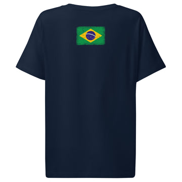 Brasil Flag Tee | Back Print | Women | Organic Cotton