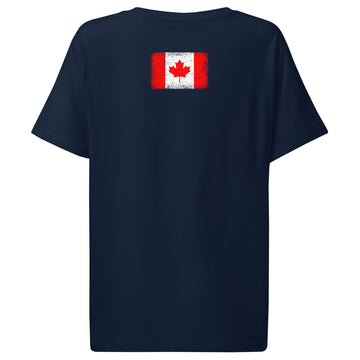 Canada Flag Tee | Back Print | Women | Organic Cotton