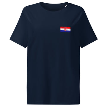 Croatia Flag Tee | Front | Women | Organic Cotton