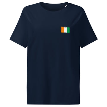 Côte d'Ivoire Flag Tee | Front | Women | Organic Cotton