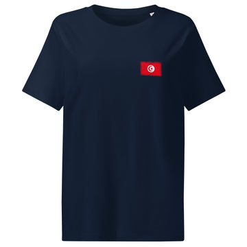 Tunisia Flag Tee | Front | Women | Organic Cotton