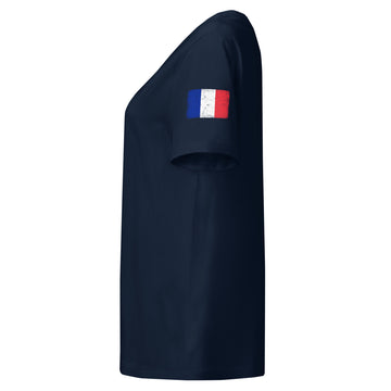 France Flag Tee | Sleeve Badge | Women | Organic Cotton