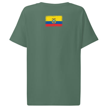 Ecuador Flag Tee | Back Print | Women | Organic Cotton