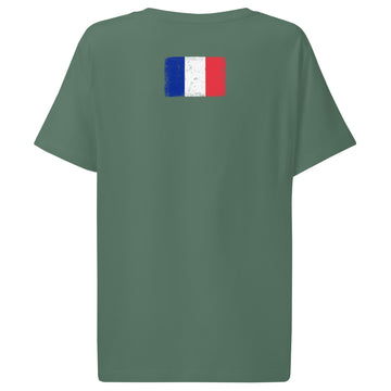 France Flag Tee | Back Print | Women | Organic Cotton