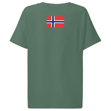 Norway Flag Tee | Back Print | Women | Organic Cotton