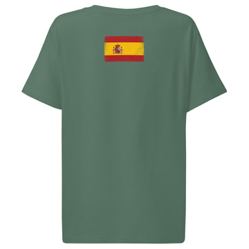 Spain Flag Tee | Back Print | Women | Organic Cotton