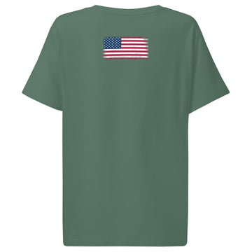 USA Flag Tee | Back Print | Women | Organic Cotton