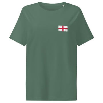 England Flag Tee | Front | Women | Organic Cotton