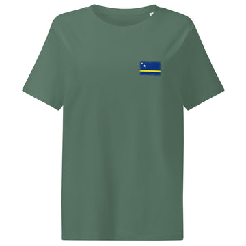 Curaçao Flag Tee | Front | Women | Organic Cotton
