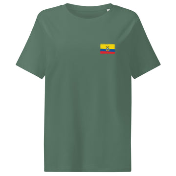 Ecuador Flag Tee | Front | Women | Organic Cotton