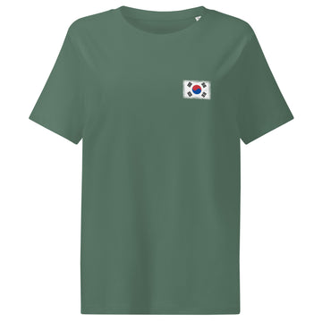 South Korea Flag Tee | Front | Women | Organic Cotton