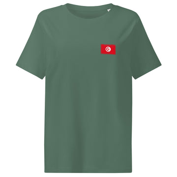 Tunisia Flag Tee | Front | Women | Organic Cotton