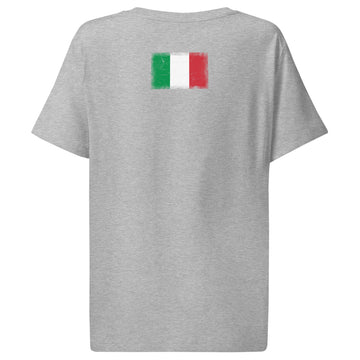 Italy Flag Tee | Back Print | Women | Organic Cotton