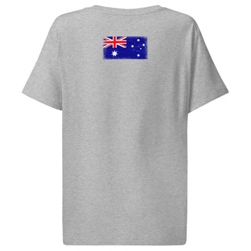 Australia Flag Tee | Back Print | Women | Organic Cotton