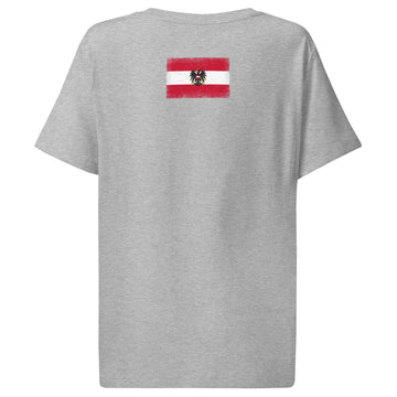 Austria Flag Tee | Back Print | Women | Organic Cotton