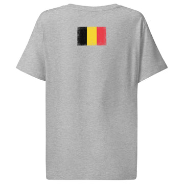 Belgium Flag Tee | Back Print | Women | Organic Cotton