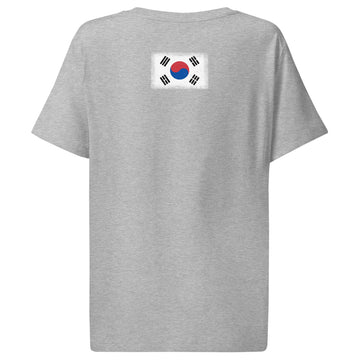 South Korea Flag Tee | Back Print | Women | Organic Cotton